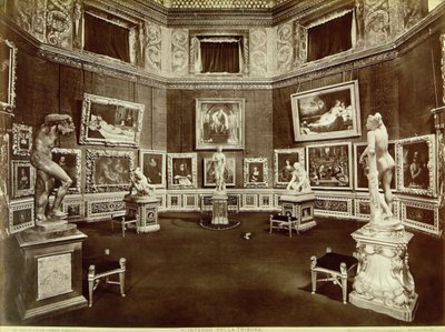 View of the Tribune Room of the Galleria degli Uffizi, designed by Bernardo Buontalenti by Italian School